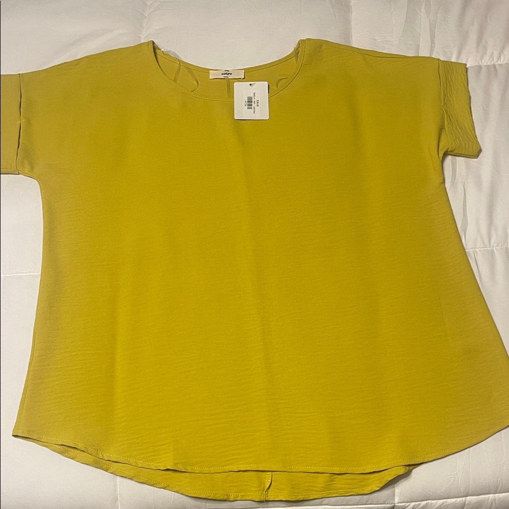 Entro Mustard Short Sleeve Tee